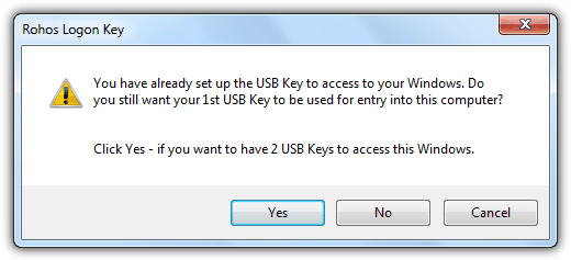 Additional USB Login Key