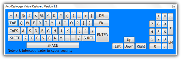 Anti-Keylogger Virtual Keyboard