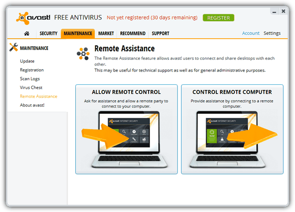 Avast Remote Assistance