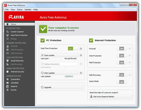 Avira Free Antivirus