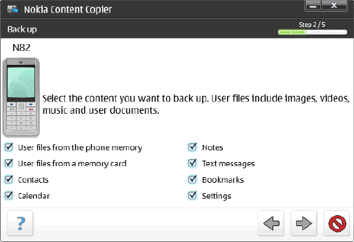 Backup Nokia Phone