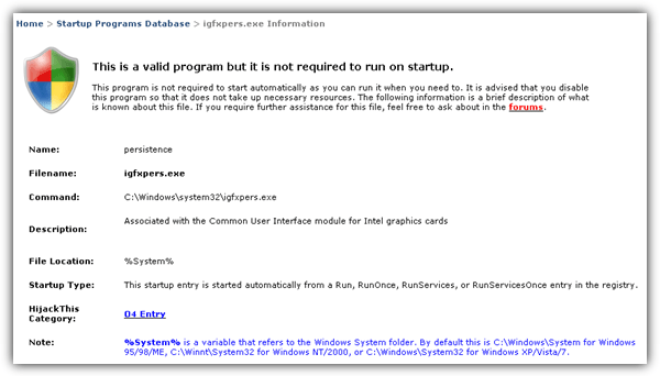 BleepingComputer Start Program report