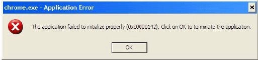 Google Chrome 0xc0000142 0xc0000005 failed to initialize