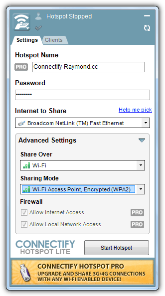 Connectify Hotspot