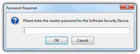 Enter Firefox Master Password