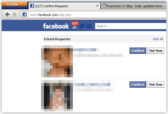 Facebook Confirm All Friend Request