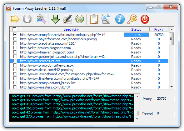 Forum Proxy Leecher
