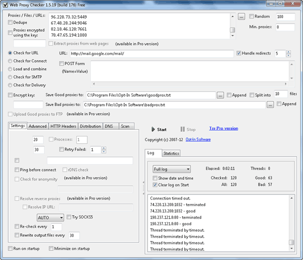 Free Web Proxy Checker