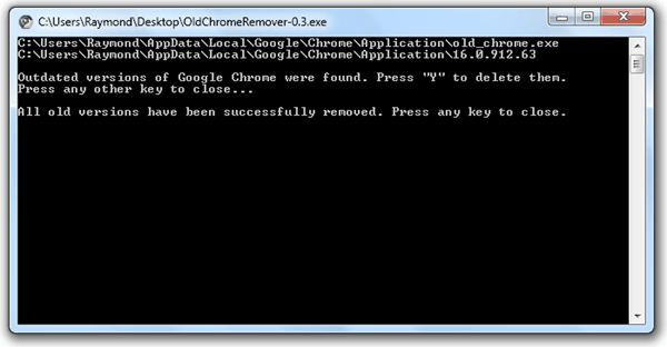 OldChromeRemover