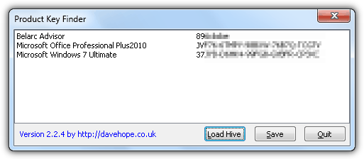 Product Key Finder