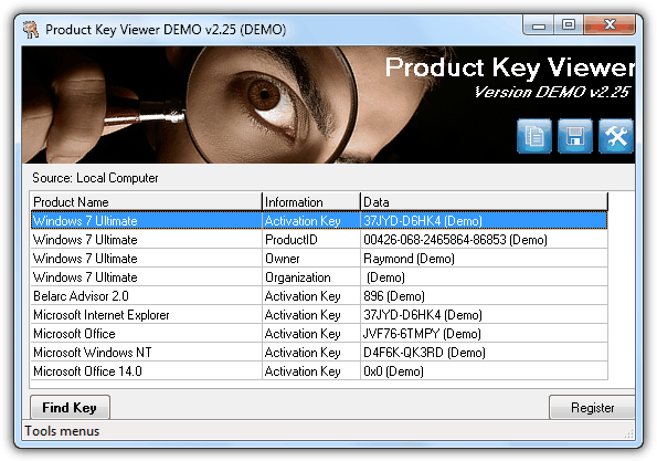 Product Key Viewer