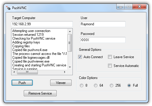 PushVNC XP