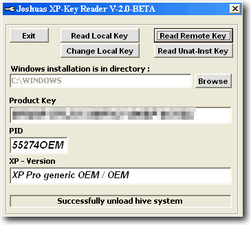 joshua xp key reader