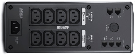 UPS with multiple battery protected outlets
