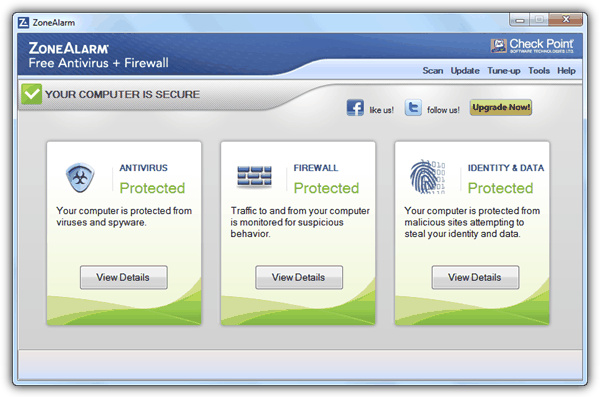 ZoneAlarm Free Antivirus + Firewall