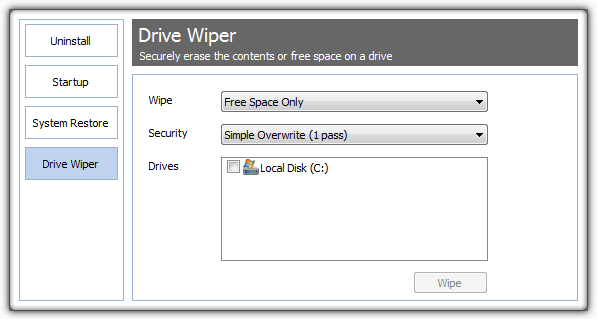drive wiper