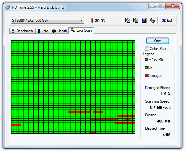 HDTune - Hard Disk Temperature Display