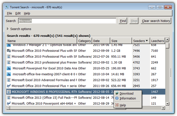 Torrent Search