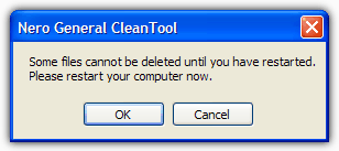 Nero General CleanTool Restart