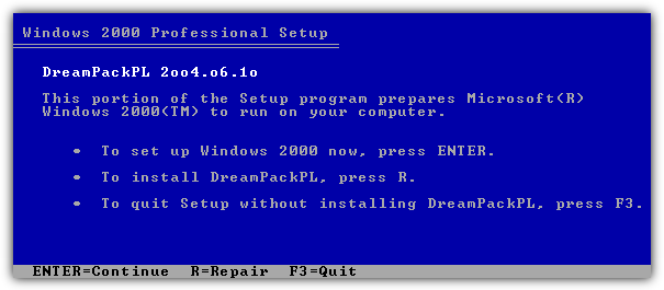 Windows 2000 Setup
