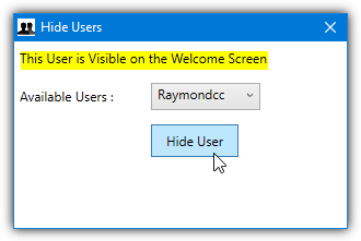 hide users tool