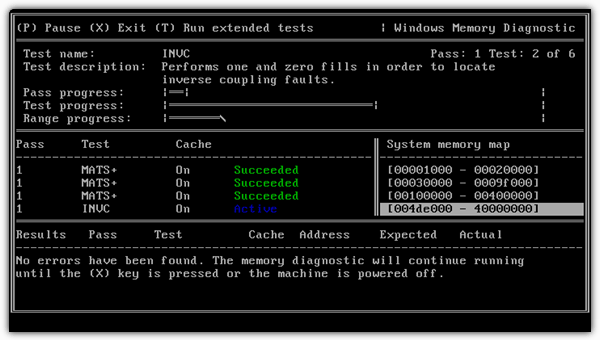 Windows Memory Diagnostic