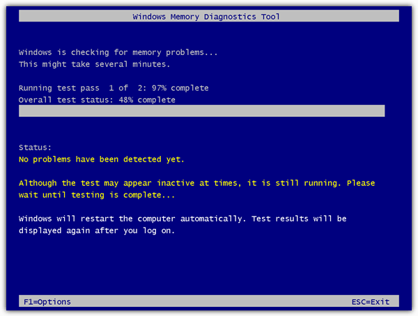 windows memory diagnostics tool