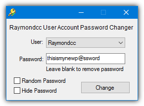 Raymondcc User Account Password Changer