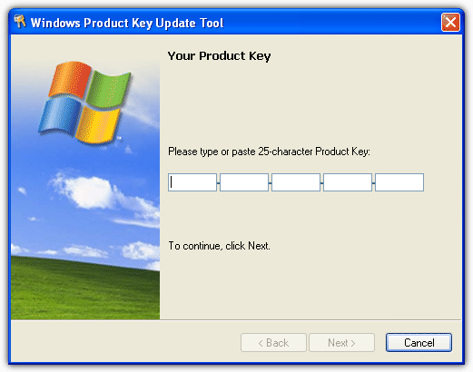 windows product key update tool