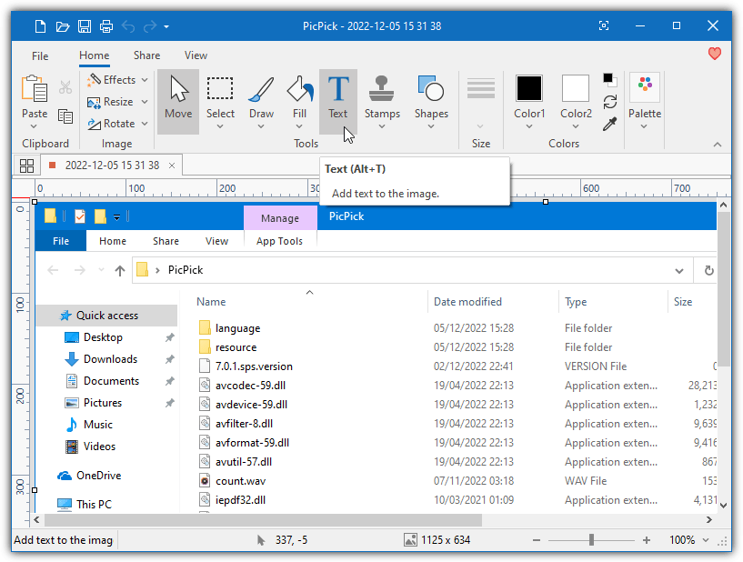 Pickpick editor