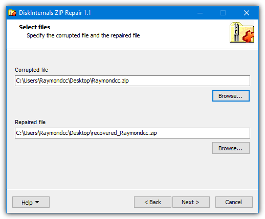 Diskinternals zip repair