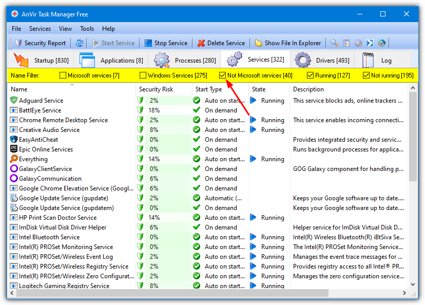 Anvir task manager services 1