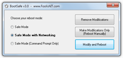 Easily Boot in to Safe Mode