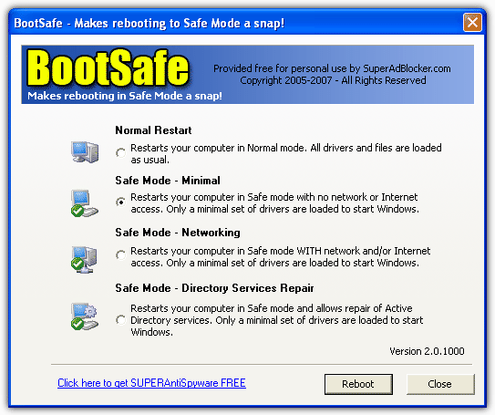 Easily Boot in to Safe Mode