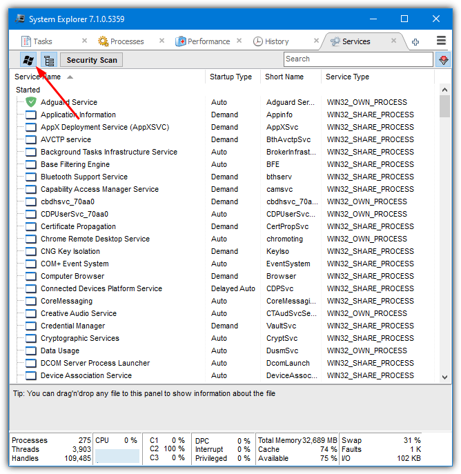 System explorer services 1