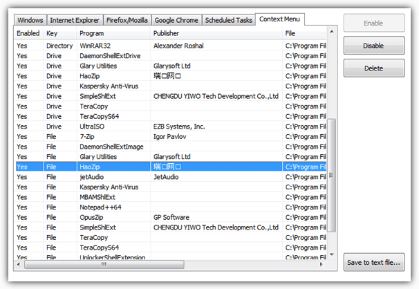 CCleaner Context Menu