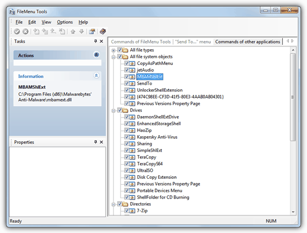 FileMenu Tools