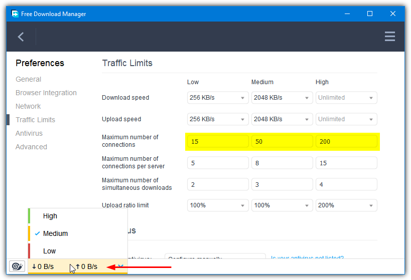 Free download manager connections