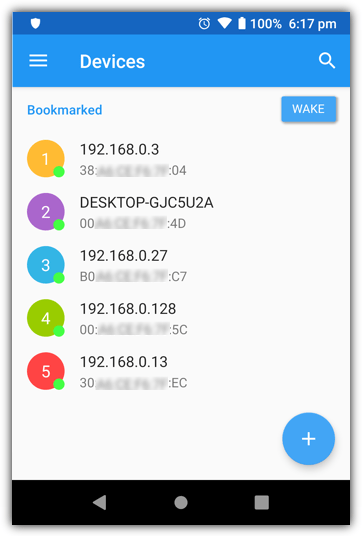 Wake on lan android app