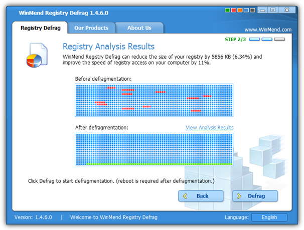 WinMend Registry Defrag