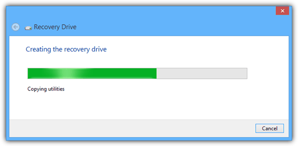 creating a recovery USB