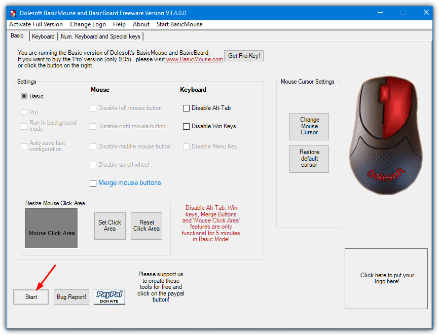 Basicmouse freeware