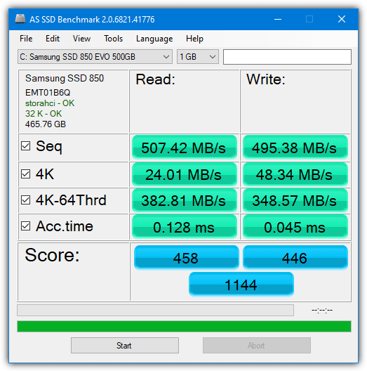 as ssd benchmark
