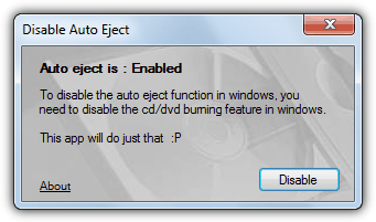 Disable Auto Eject