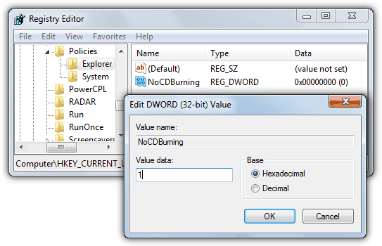 NoCDBurning