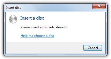 Insert A Disc