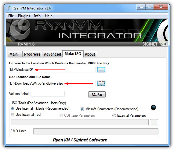 creating an ISO with rvm integrator