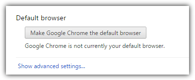 make chrome default browser