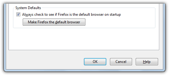 make firefox default browser