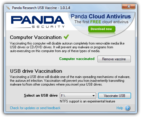 Panda USB Vaccine